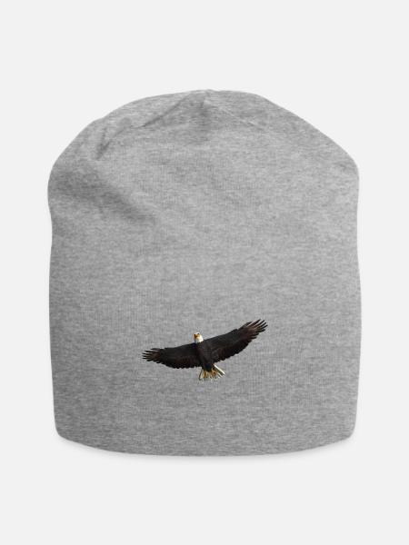 Seeadler Greifvogel Adler - Jersey-Beanie - Grau meliert