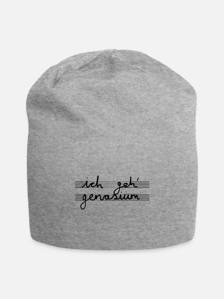 Gymnasium - Jersey-Beanie - Grau meliert