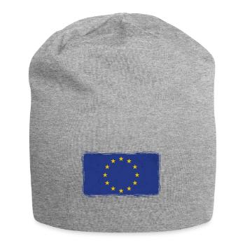 Europe Flag Vintage Used Look EU Europeans - Jersey Beanie - heather grey - Front