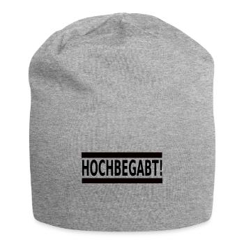 Hochbegabte Intelligente besondere Menschen - Jersey-Beanie - Grau meliert - Vorne