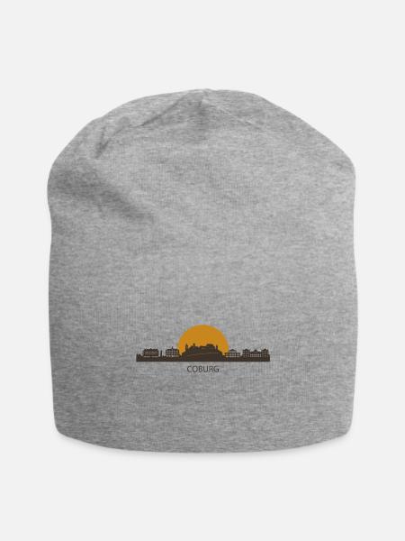 Coburg Silhouette mit Kreis Col1 - Jersey-Beanie - Grau meliert