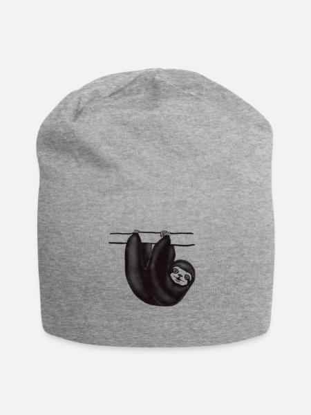 Faultier - Jersey-Beanie - Grau meliert