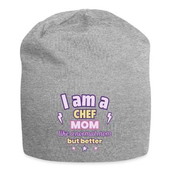Mama Köchin, Muttertagsgeschenk - Jersey-Beanie - Grau meliert - Vorne