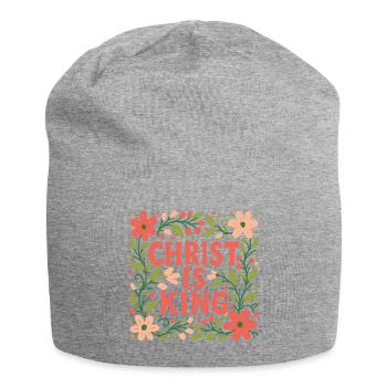 Jesus Ist König Christliche Glaubensfrau - Jersey-Beanie - Grau meliert - Vorne