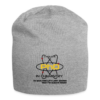 Doctor Chemistry PhD Idée Cadeau Chimiste Diplômé - Bonnet en jersey - gris chiné - Devant