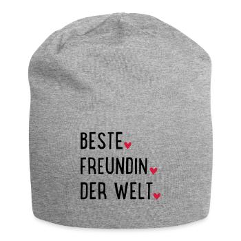 Meilleur ami - Bonnet en jersey - gris chiné - Devant