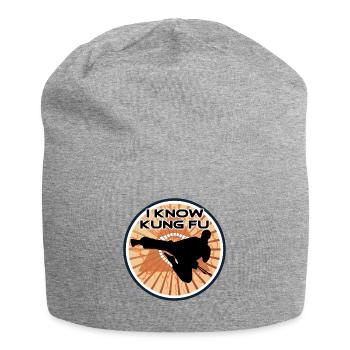 Je sais Kung Fu Je sais Kung Fu - Bonnet en jersey - gris chiné - Devant