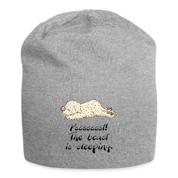 sleeppino1 3 - Jersey Beanie - heather grey - Front