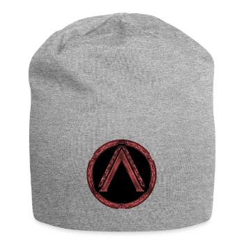 Sparta Lambda Icon Red - Jersey Beanie - heather grey - Front