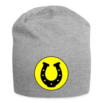 Hufeisen Icon - Jersey-Beanie - Grau meliert - Vorne