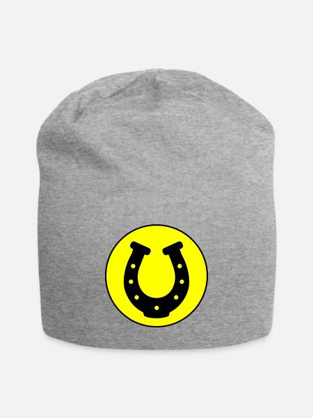 Hufeisen Icon - Jersey-Beanie - Grau meliert