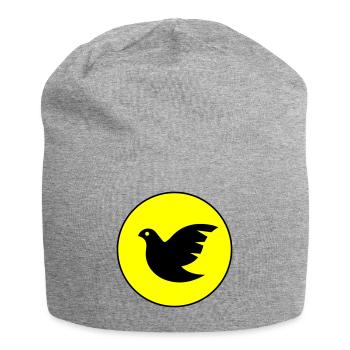 Dove symbol - Jersey Beanie - heather grey - Front