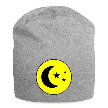 Moon icon icon - Jersey Beanie - heather grey - Front