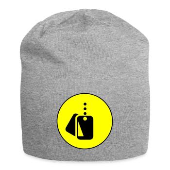 Badge icon icon - Jersey Beanie - heather grey - Front