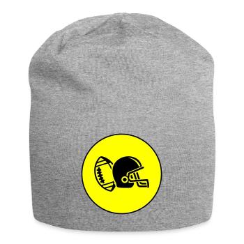 Casque de football - Bonnet en jersey - gris chiné - Devant