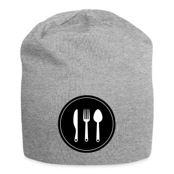 Fork cutlery - Jersey Beanie - heather grey - Front
