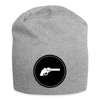 waffe symbol pistole - Jersey-Beanie - Grau meliert - Vorne