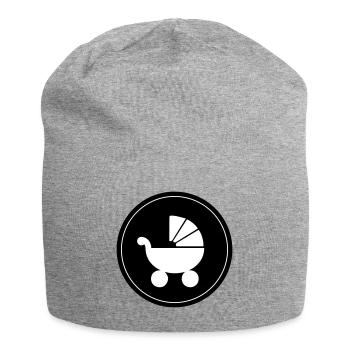 Stroller baby - Jersey Beanie - heather grey - Front