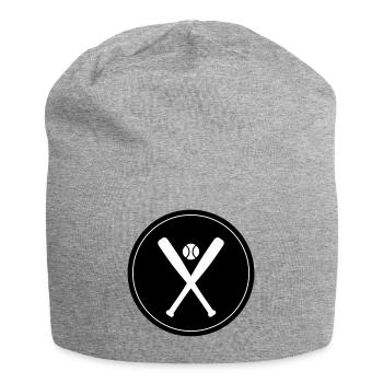 Baseball symbol - Jersey-Beanie - Grau meliert - Vorne