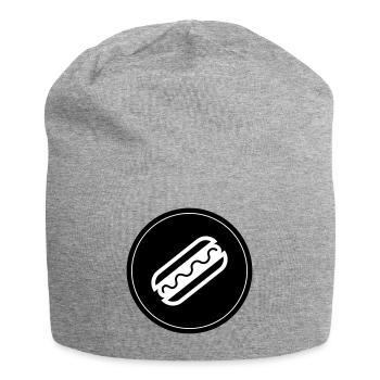Hotdog Foodie Symbol - Jersey-Beanie - Grau meliert - Vorne
