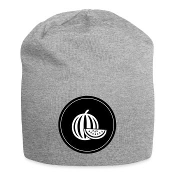 Melone Frucht - Jersey-Beanie - Grau meliert - Vorne