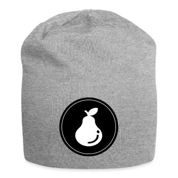 Poire - Bonnet en jersey - gris chiné - Devant