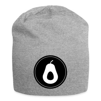 Avocado symbol - Jersey Beanie - heather grey - Front