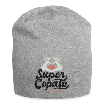 Super copain l unique cadeau copain ami - Bonnet en jersey - gris chiné - Devant