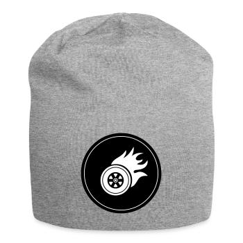 Reifen feuer Kreis - Jersey-Beanie - Grau meliert - Vorne