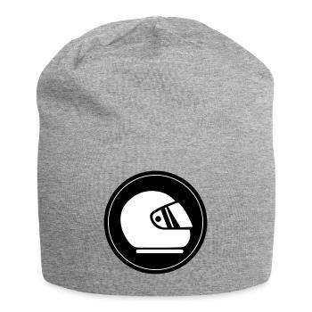 Racing driver helm racing circle - Jersey Beanie - heather grey - Front
