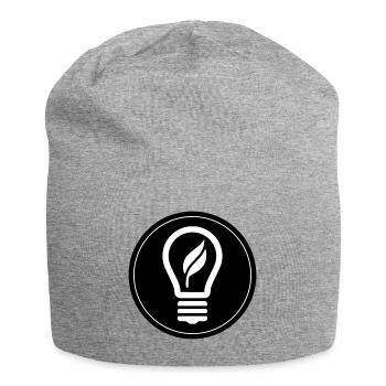 Light bulb icon - Jersey Beanie - heather grey - Front