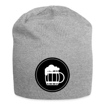 Beer Glass Beer Symbol - Jersey Beanie - heather grey - Front