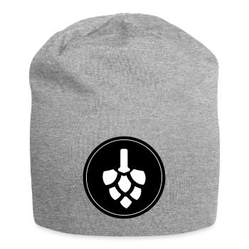 Bier Hopfen - Jersey-Beanie - Grau meliert - Vorne