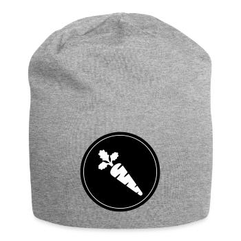 Carrot Symbol - Jersey Beanie - heather grey - Front