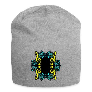 Clé de symbole de notes de musique - Bonnet en jersey - gris chiné - Devant