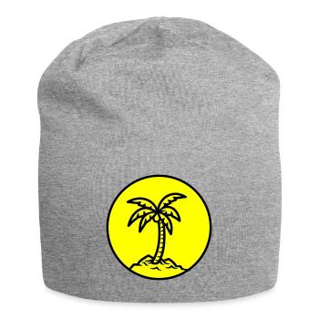Palm Island Symbol Summer - Jersey Beanie - heather grey - Front