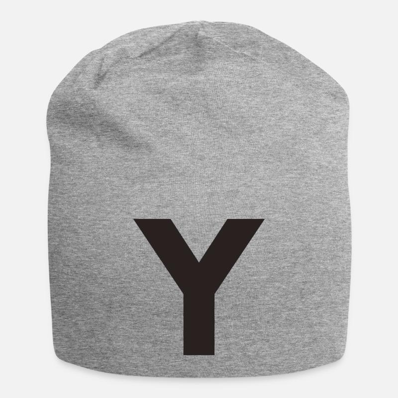 Y - Jersey-Beanie - Grau meliert