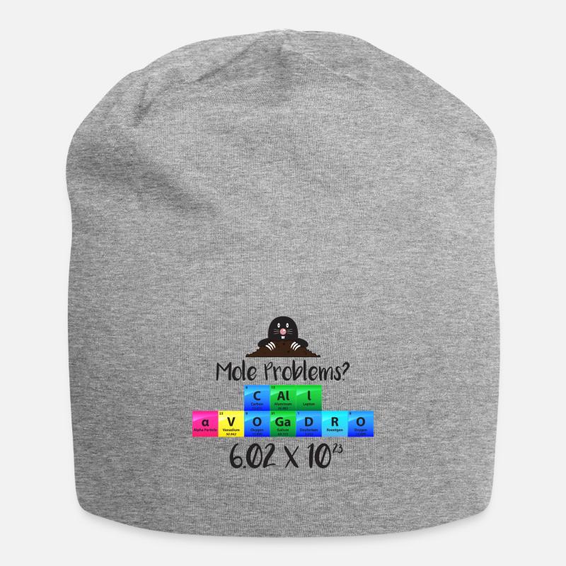 Mole Problems Call Avogadro Gift - Bonnet en jersey - gris chiné