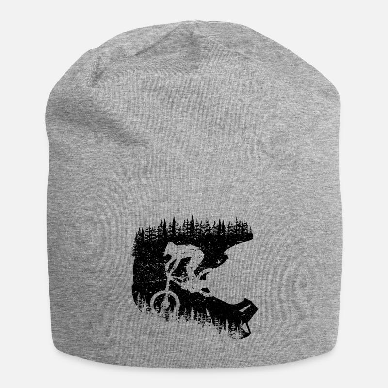 Fullface down the hill - Jersey Beanie - heather grey