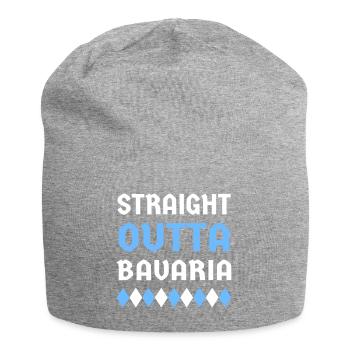 Bayern Bayer Bayerin Straight outta Bavaria - Jersey Beanie - heather grey - Front
