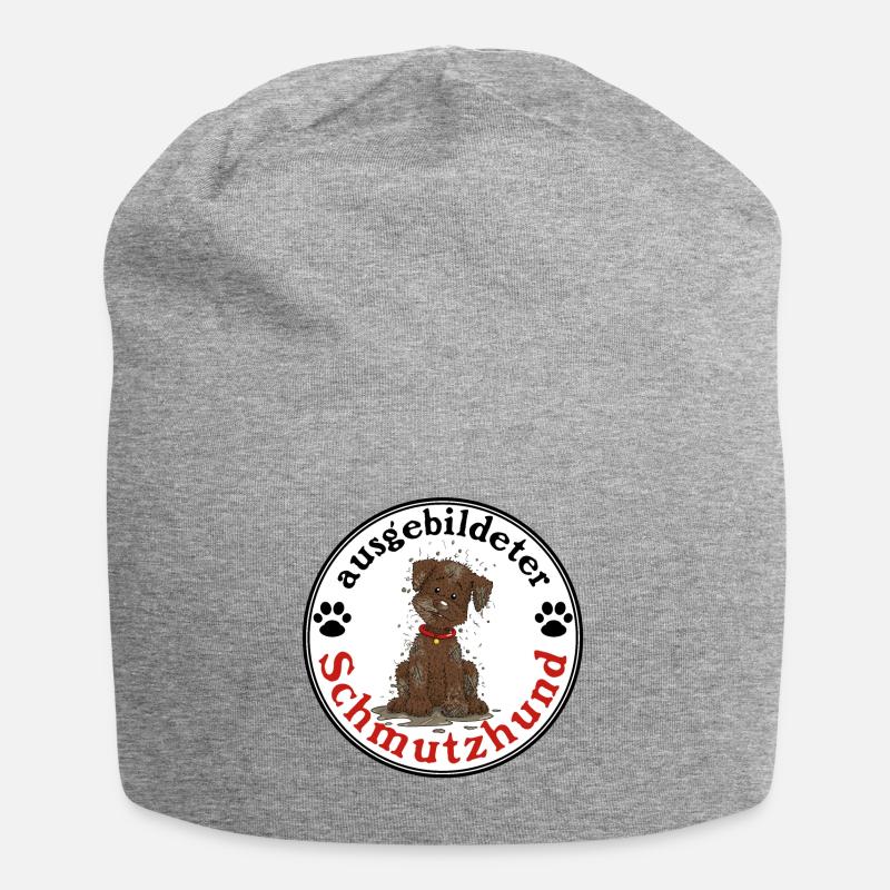 Schmutzhund1 3 - Jersey-Beanie - Grau meliert