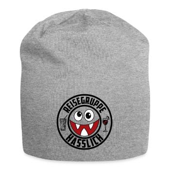 Reisegruppe Hässlich | Farben änderbar - Jersey-Beanie - Grau meliert - Vorne