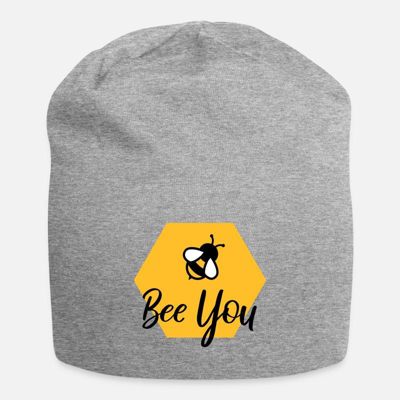 Bee you - Jersey-Beanie - Grau meliert