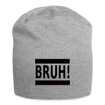 bruh - Jersey-Beanie - Grau meliert - Vorne