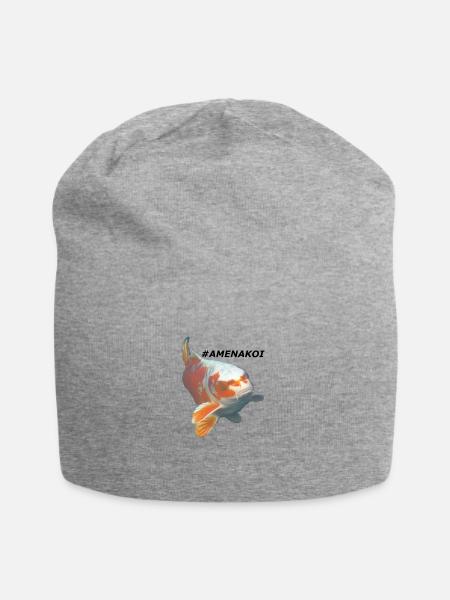 amenakoi - Jersey-Beanie - Grau meliert