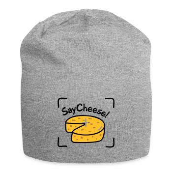 Say Cheese! - Jersey Beanie - heather grey - Front