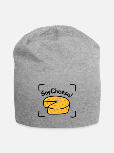 Say Cheese! - Jersey Beanie - heather grey