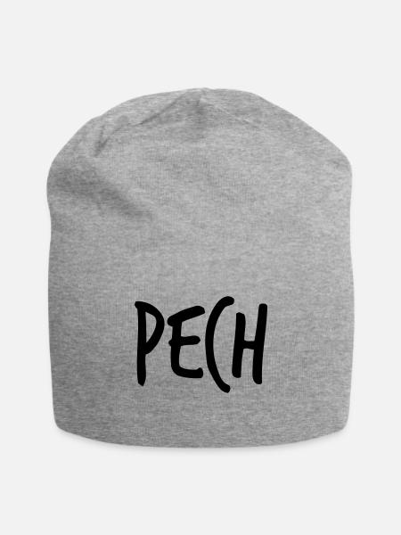 Partnerlook - wie Pech und Schwefel - Jersey-Beanie - Grau meliert