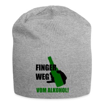 Éloignez-vous de l'alcool - Bonnet en jersey - gris chiné - Devant