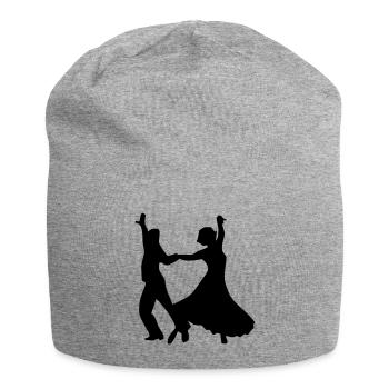 danse de danse de couples de danse - Bonnet en jersey - gris chiné - Devant